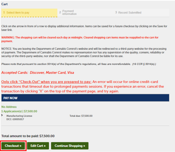 View larger image of the credit or debit card section