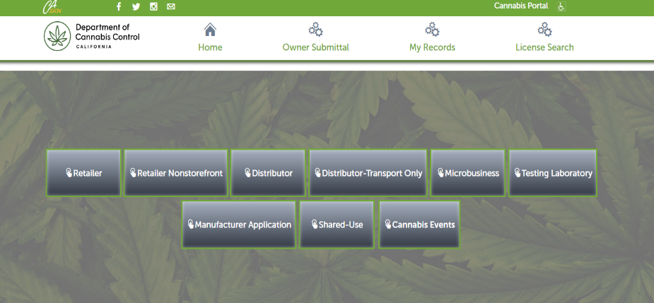 View larger screenshot of license type options