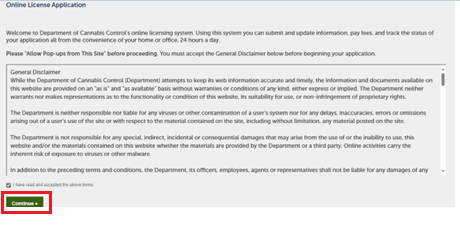 View larger screenshot of General Disclaimer