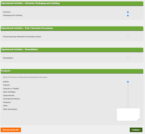 View larger screenshot of the additional operational activities
