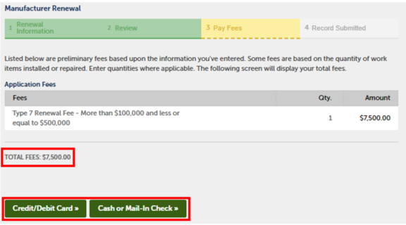 View larger image of application fees section