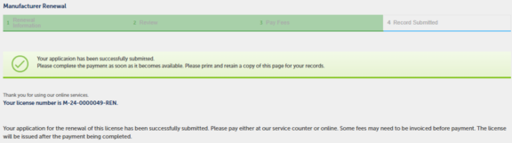 View larger image of the confirmation message