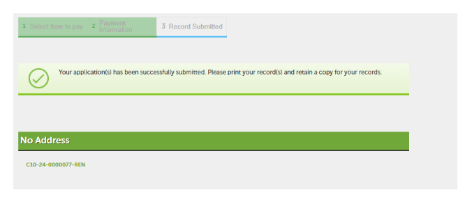 Payment processing confirmation